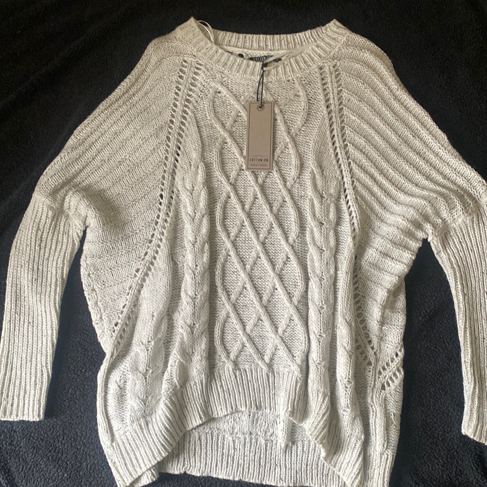 Brand new with tags White/ black sweater
